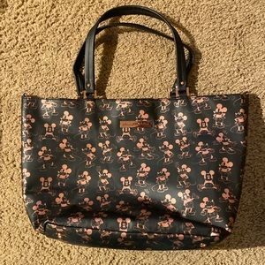 Petunia Pickle Bottom Rose Gold Mickey Mouse bag